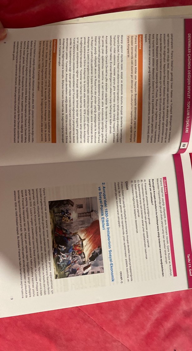 Uğur Kurs 11. Sınıf Tarih Çalışma Fasikülü - Görsel 3