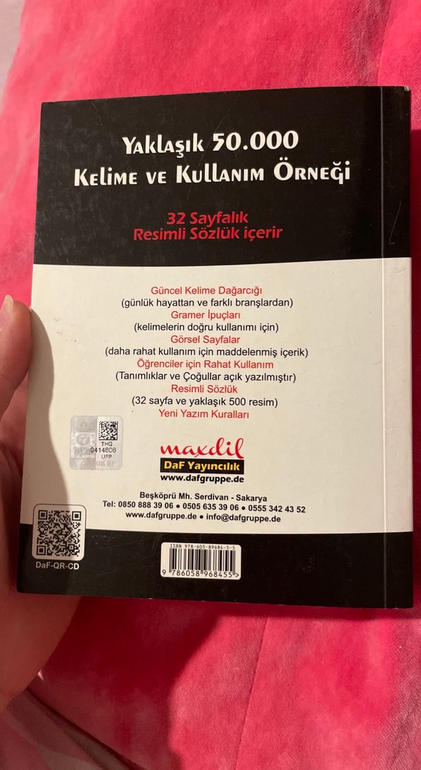 DaF Sözlük Almanca-Türkçe Öğrenenler İçin - Görsel 5