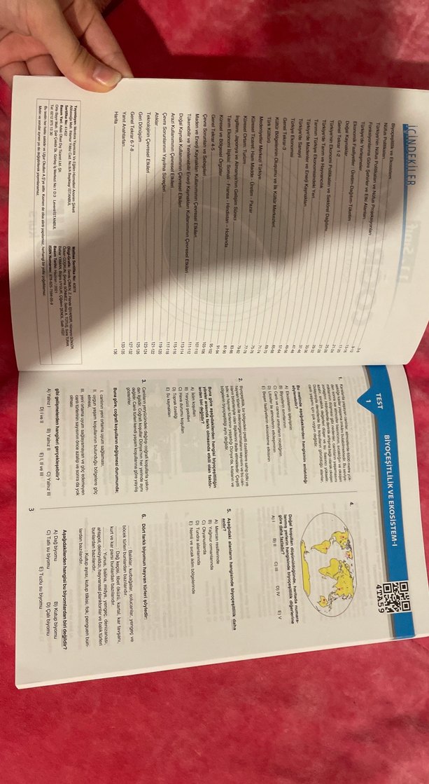 11. Sınıf Coğrafya Soru Bankası - Uğur Kurs - Görsel 2