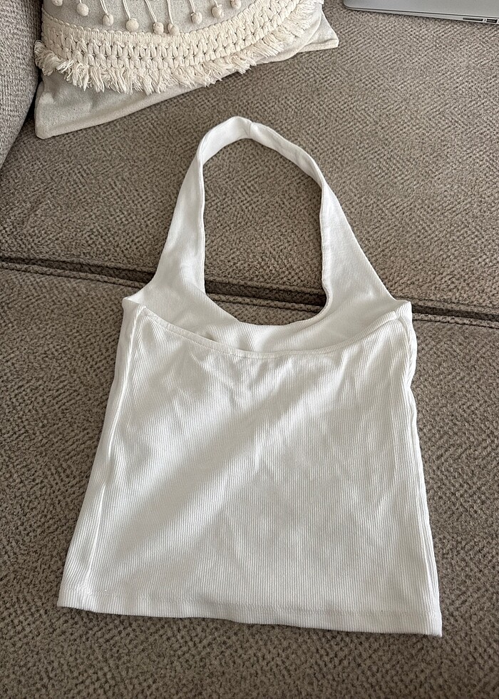 Boyundan askılı bluz - Görsel 2