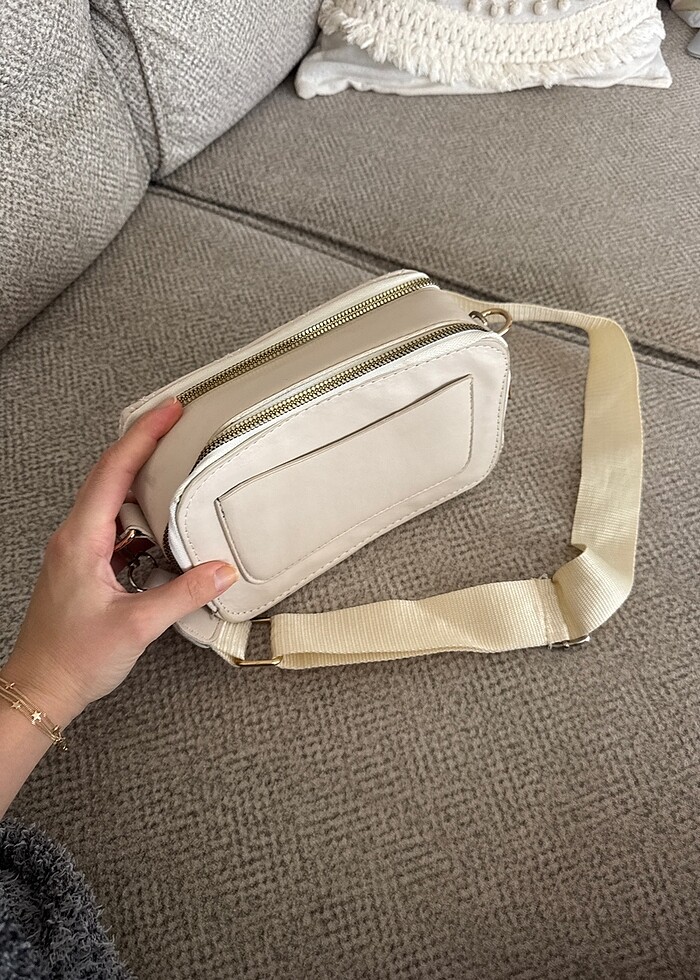 Krem çanta - Görsel 3