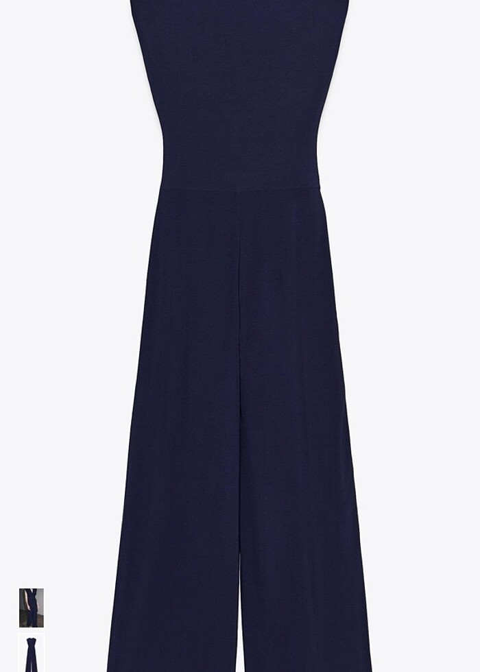 Zara Vatkalı drapeli uzun tulum - Görsel 5