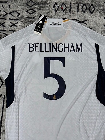 Adidas Bellingham UCL Patchli Real Madrid 23/24 İç Saha Forması