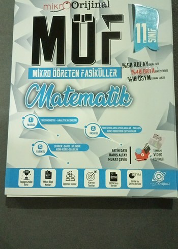 11. Sınıf Matematik Fasikülleri - MÜF mikroorijinal