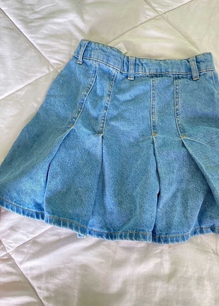 Kısa Kot etek - Görsel 2