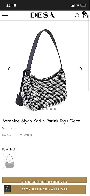 Siyah parlak çanta