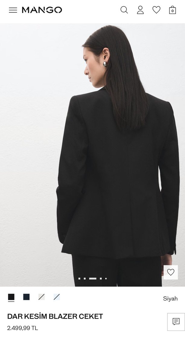 Siyah Kadın Blazeri - Görsel 2