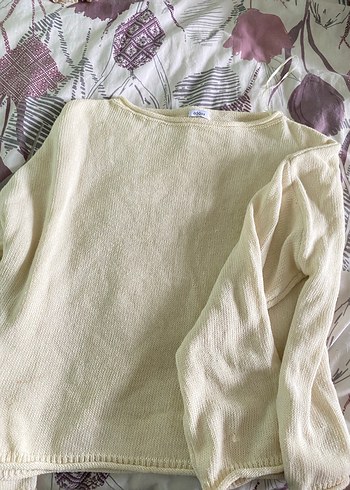 kayık yaka triko kazak - Görsel 3