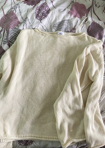 kayık yaka triko kazak - Görsel 5