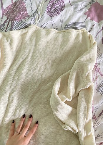 kayık yaka triko kazak - Görsel 4