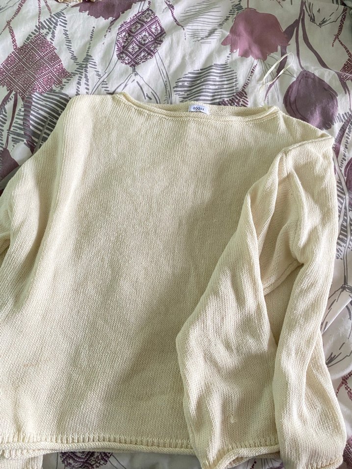 kayık yaka triko kazak - Görsel 3