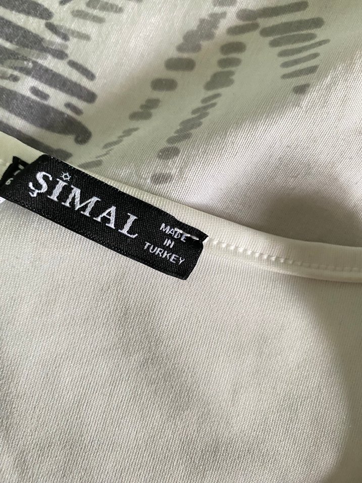 Kadın Beyaz Uzun Kollu Pamuklu Tişört - Görsel 2