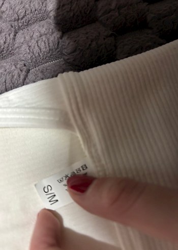 Beyaz Spor Sütyeni Çapraz Askılı üst S/M - Görsel 4