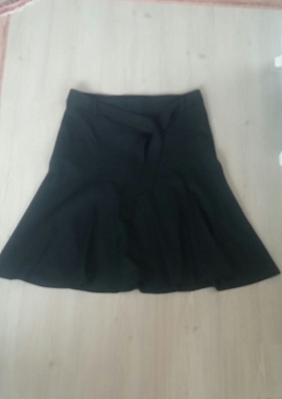 Zara Midi Boy Kumaş Etek 