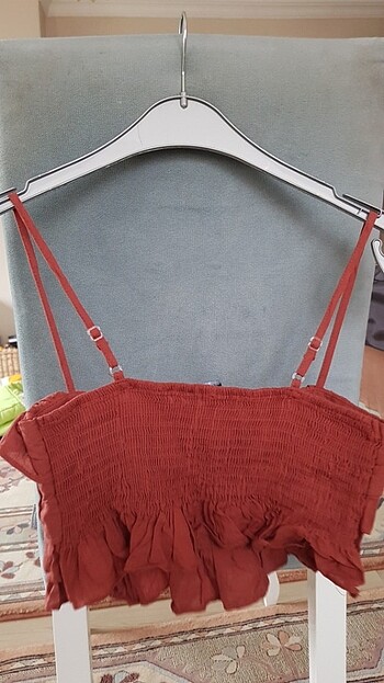 36 Beden kahverengi Renk Kadin crop