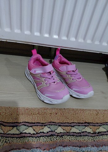 Vicco Kız Çocuk Pembe Cırtcırtlı Spor Ayakkabı