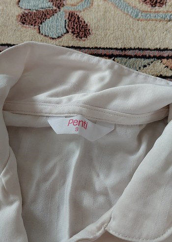 s Beden Beyaz Kısa Kollu Gömlekli Pijama Takımı
