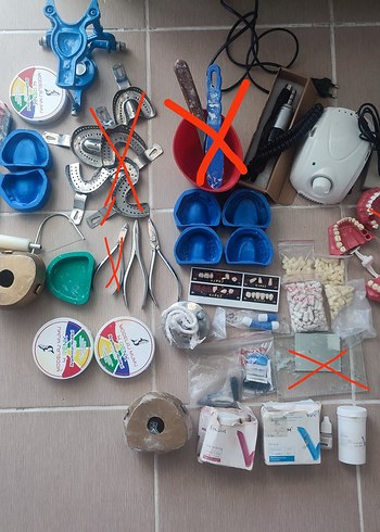 dis hekimliği malzemeleri alçı simanlar akrilik frezler