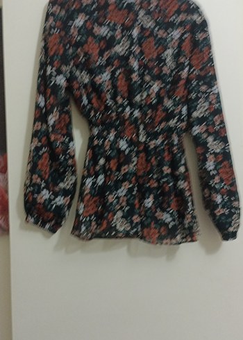 Çiçek Desenli Uzun Kollu Kadın Bluz - Görsel 7