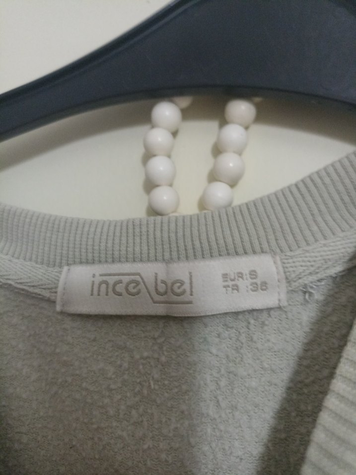 açık yeşil Kadın Sweatshirt - Görsel 3