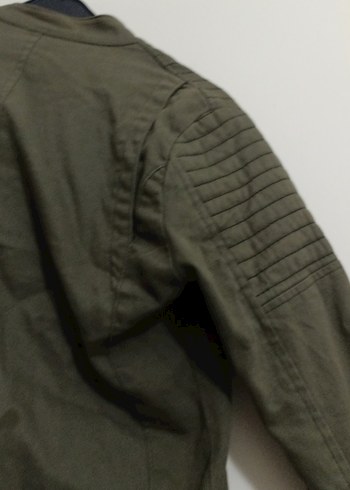 yeşilFermuarlı Biker Tarzı Erkek Ceket - Görsel 10