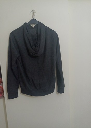 Kadın Gri Yüksek Yakalı Sweatshirt - Görsel 4