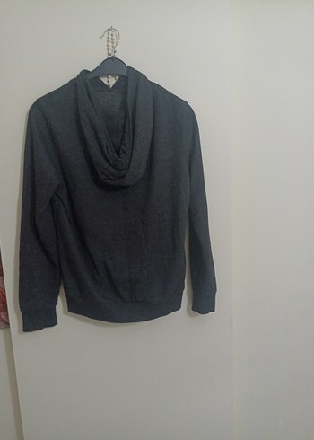 Kadın Gri Yüksek Yakalı Sweatshirt - Görsel 5