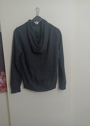 Kadın Gri Yüksek Yakalı Sweatshirt - Görsel 7