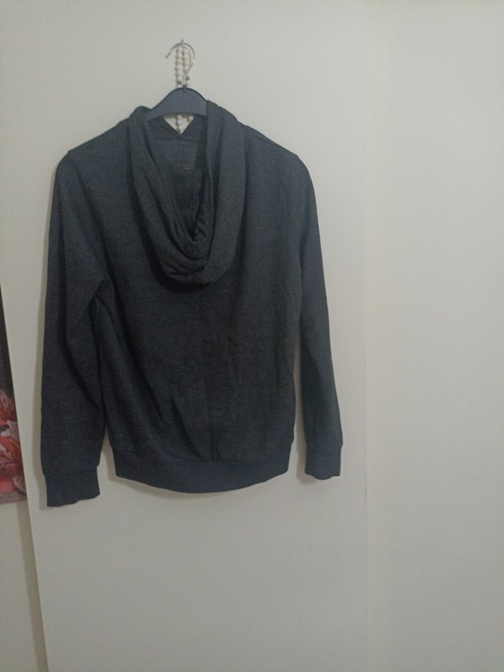 Kadın Gri Yüksek Yakalı Sweatshirt - Görsel 5