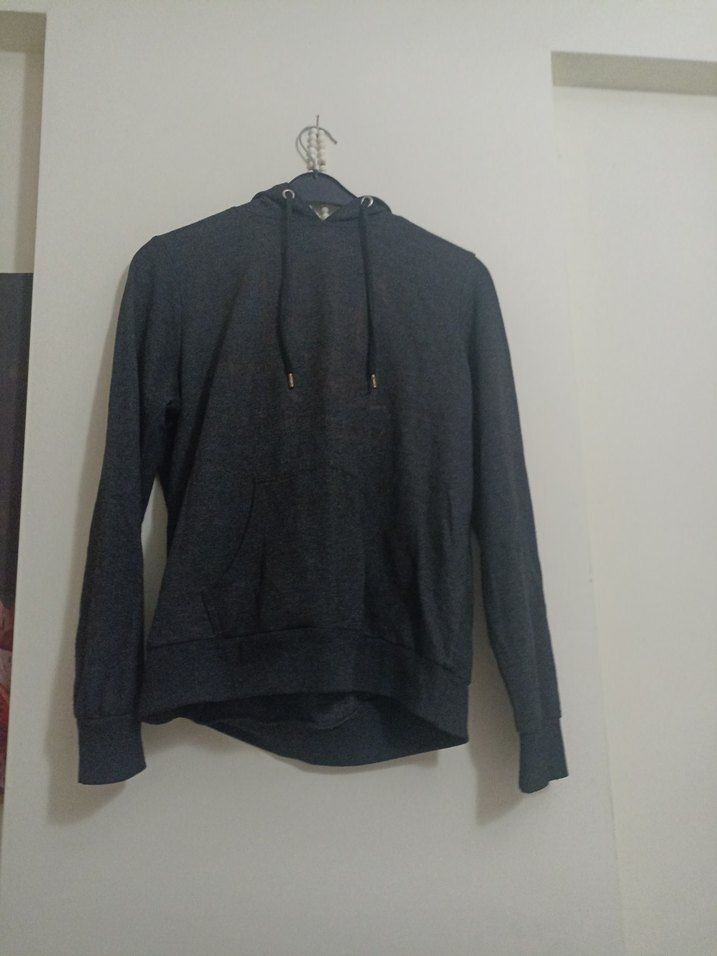 Kadın Gri Yüksek Yakalı Sweatshirt - Görsel 2