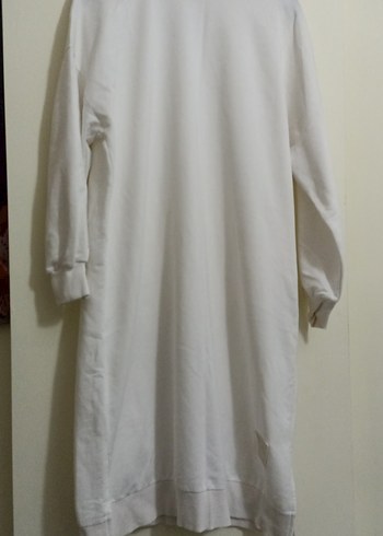 Kadın Beyaz Uzun Kollu Salaş tunik - Görsel 2