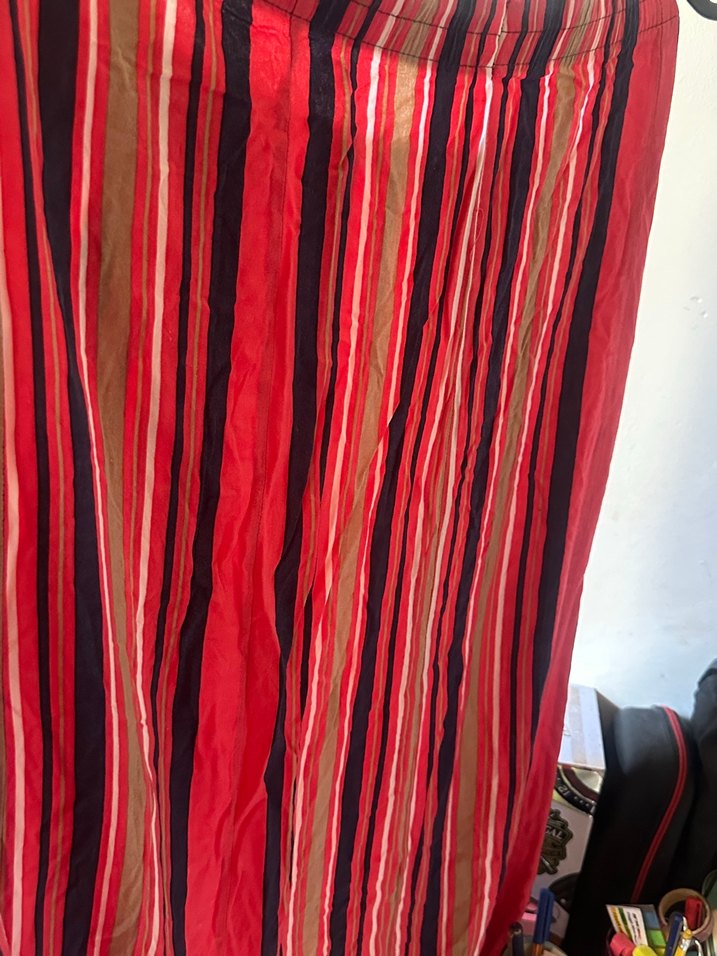 Çizgili Rahat  Uzun Etek - Görsel 3