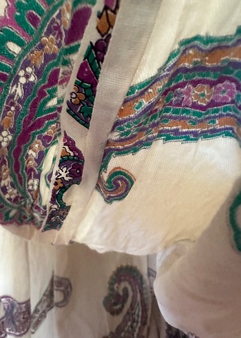 Bohem Çok Renkli Uzun Hamile Etek - Görsel 4