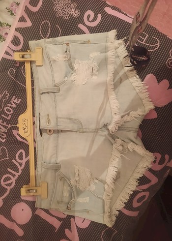 l Beden Mini Kot Şort