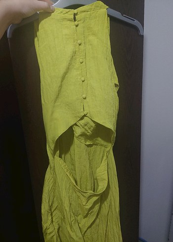 m Beden yeşil Renk Zara lime yeşili elbise