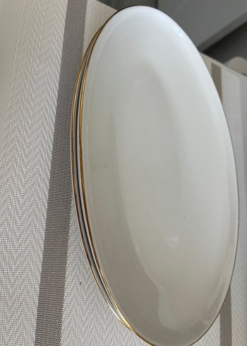 Aryıldız gold yaldızlı kayık tabak tabak 1 adet - Görsel 2