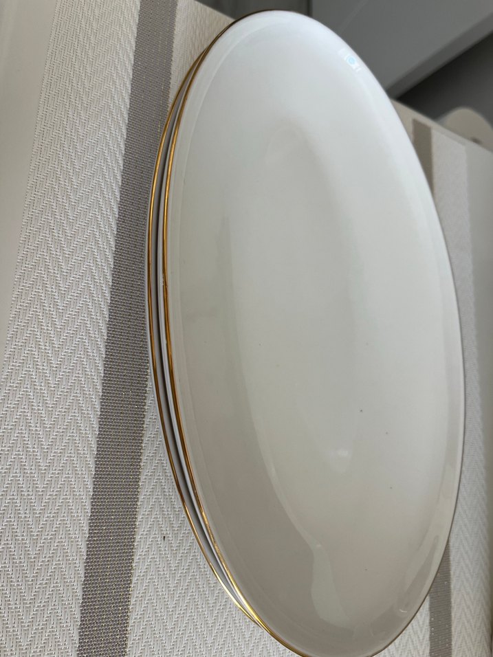 Aryıldız  gold yaldızlı kayık tabak tabak  1 adet - Görsel 2