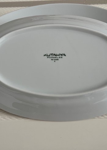 Kütahya porselen Beyaz Oval - Görsel 2