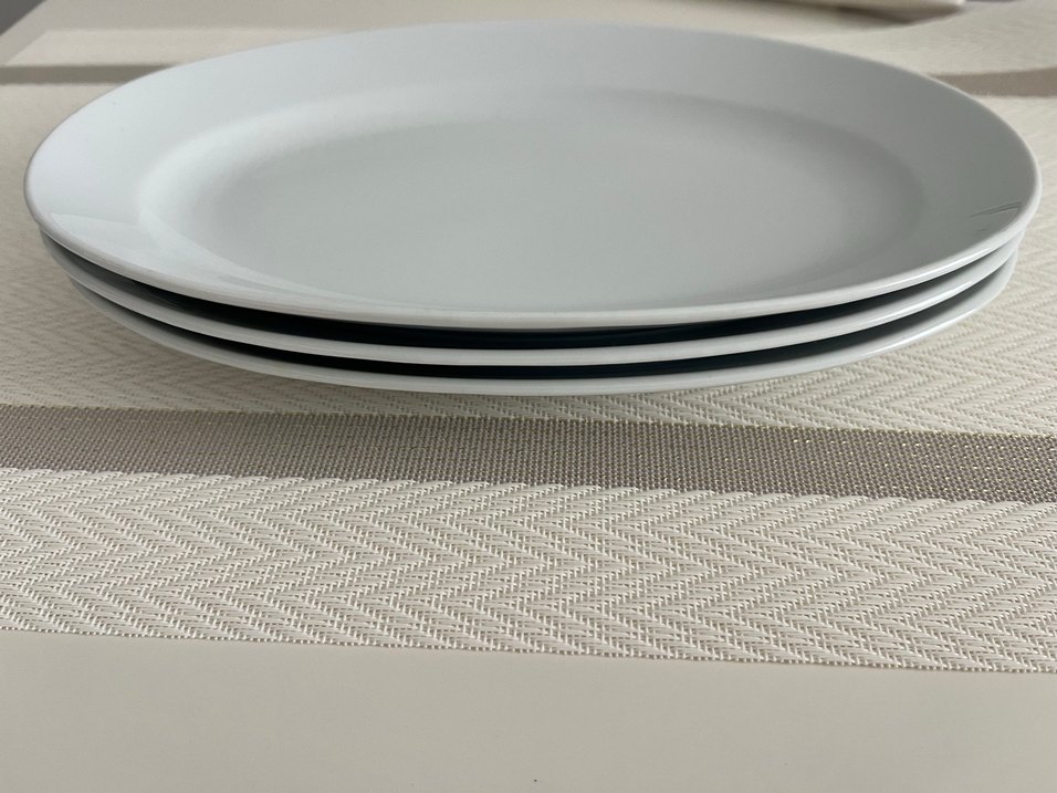 Kütahya porselen Beyaz Oval - Görsel 3