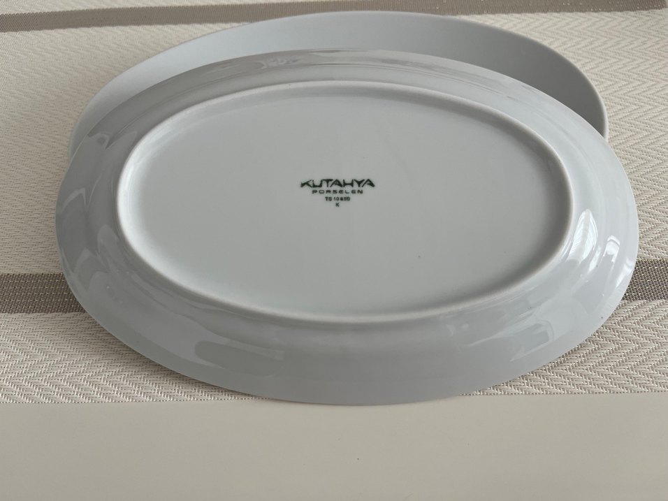 Kütahya porselen Beyaz Oval - Görsel 2