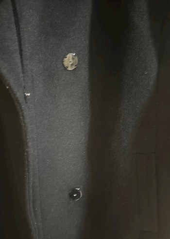 Siyah Klasik Uzun Kaban hiç giyilmedi geldiği gibi  hediye gelmi - Görsel 2