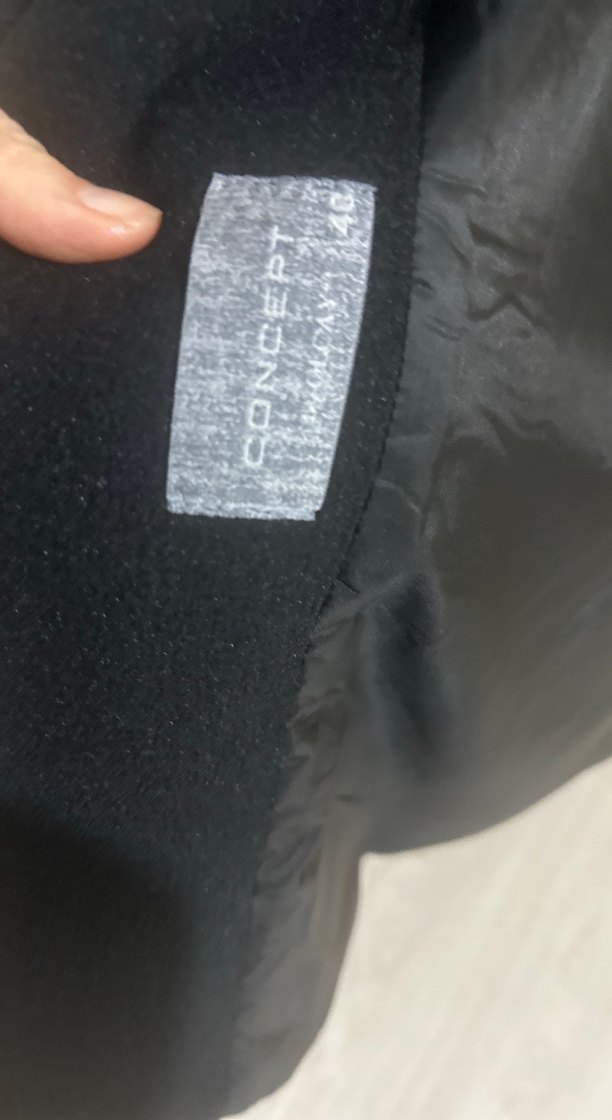 Siyah Klasik Uzun Kaban hiç giyilmedi geldiği gibi  hediye gelmi - Görsel 3