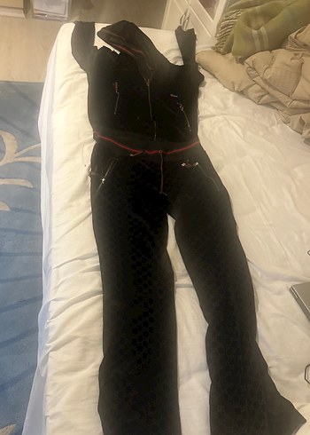 Kızlar için Fermuarlı Siyah Gotik Takım gucci marka - Görsel 2