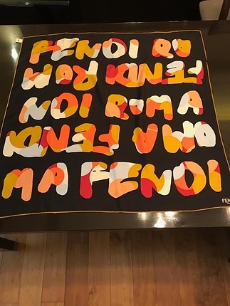 Fendi Fendi ipek twill eşarp