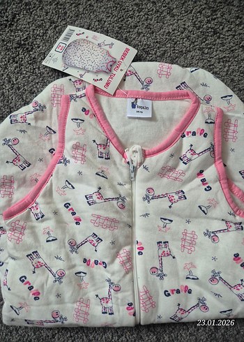 Kız Çocuk Kapüşonsuz Fermuarlı Uyku Tulumu - Görsel 2