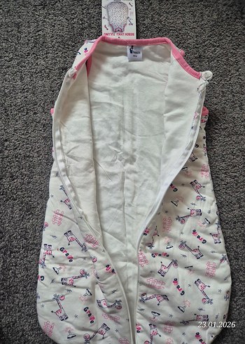 Kız Çocuk Kapüşonsuz Fermuarlı Uyku Tulumu - Görsel 3