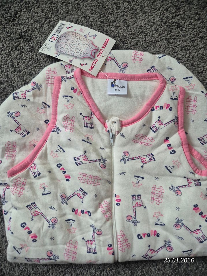 Kız Çocuk Kapüşonsuz Fermuarlı Uyku Tulumu - Görsel 2