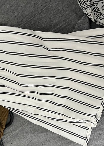 Kadın çizgili şort - Görsel 2