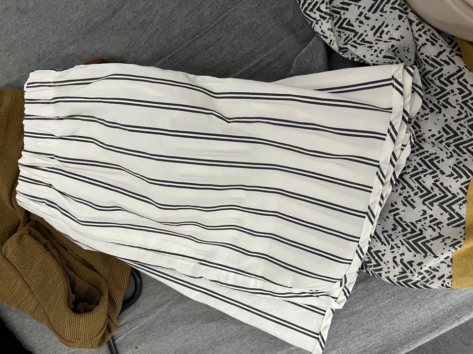 Kadın çizgili şort - Görsel 2