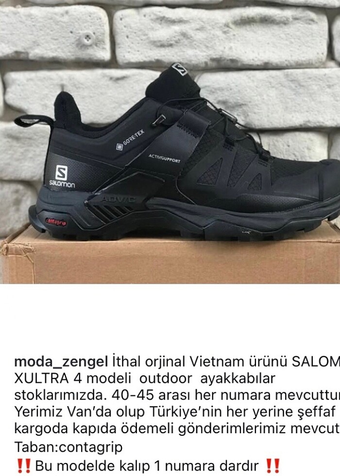 Salomon su geçirmez 40-45 arası tüm numaralar mevcuttur - Görsel 2